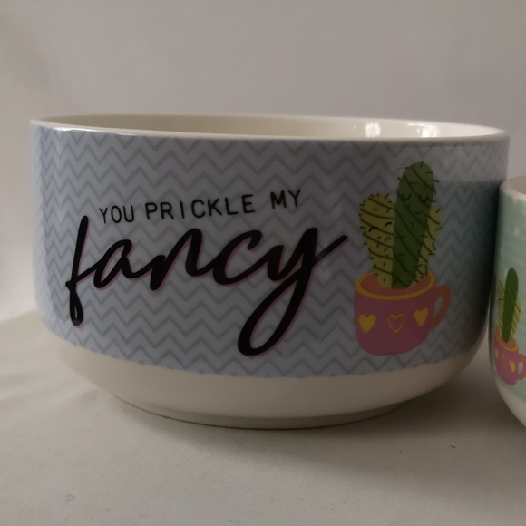 Set of Two Cactus Planters, Fine Porcelain Made by Ciroa, Never-used Condition - Picture 2 of 6